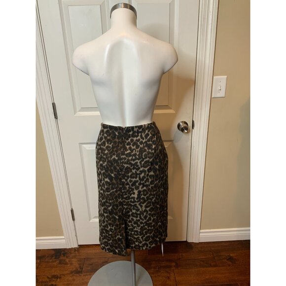 MB By Malene Birger Balenia Leopard Print Pencil Skirt, Sz 12 (US) 44 (F) $395 - Picture 6 of 8